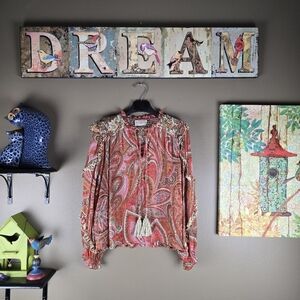 Miss June Paris Boho Luxury Top Blouse One Size